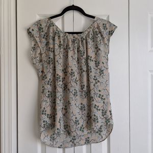 LC Lauren Conrad Pleat-Neck Top